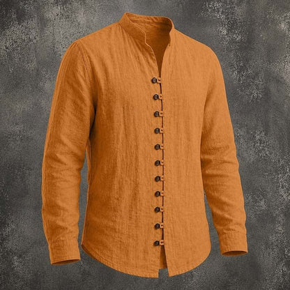 Huxley Band Collar Long Sleeve Shirt_5