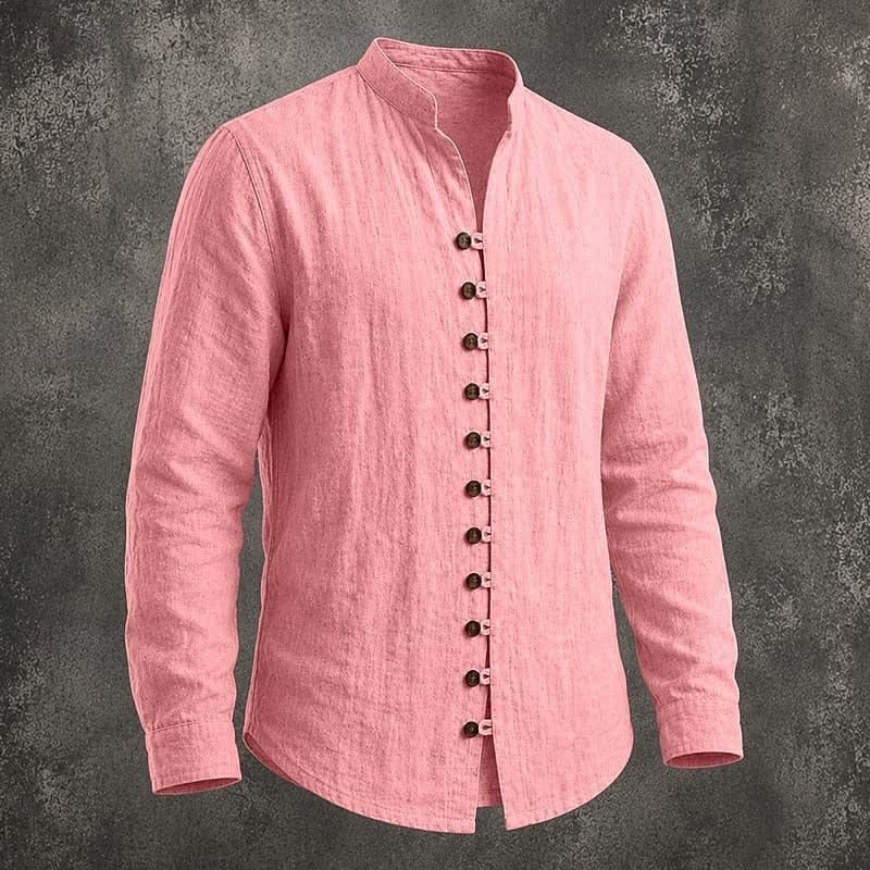 Huxley Band Collar Long Sleeve Shirt