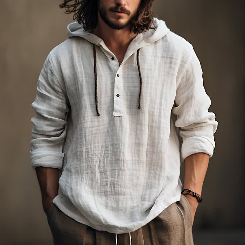 Kerr Crinkle Weave Hooded Shirt_2