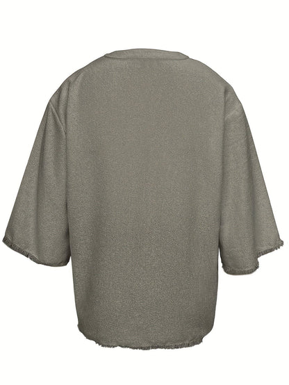 Norris Lace Up V Neck Beach Shirt_7