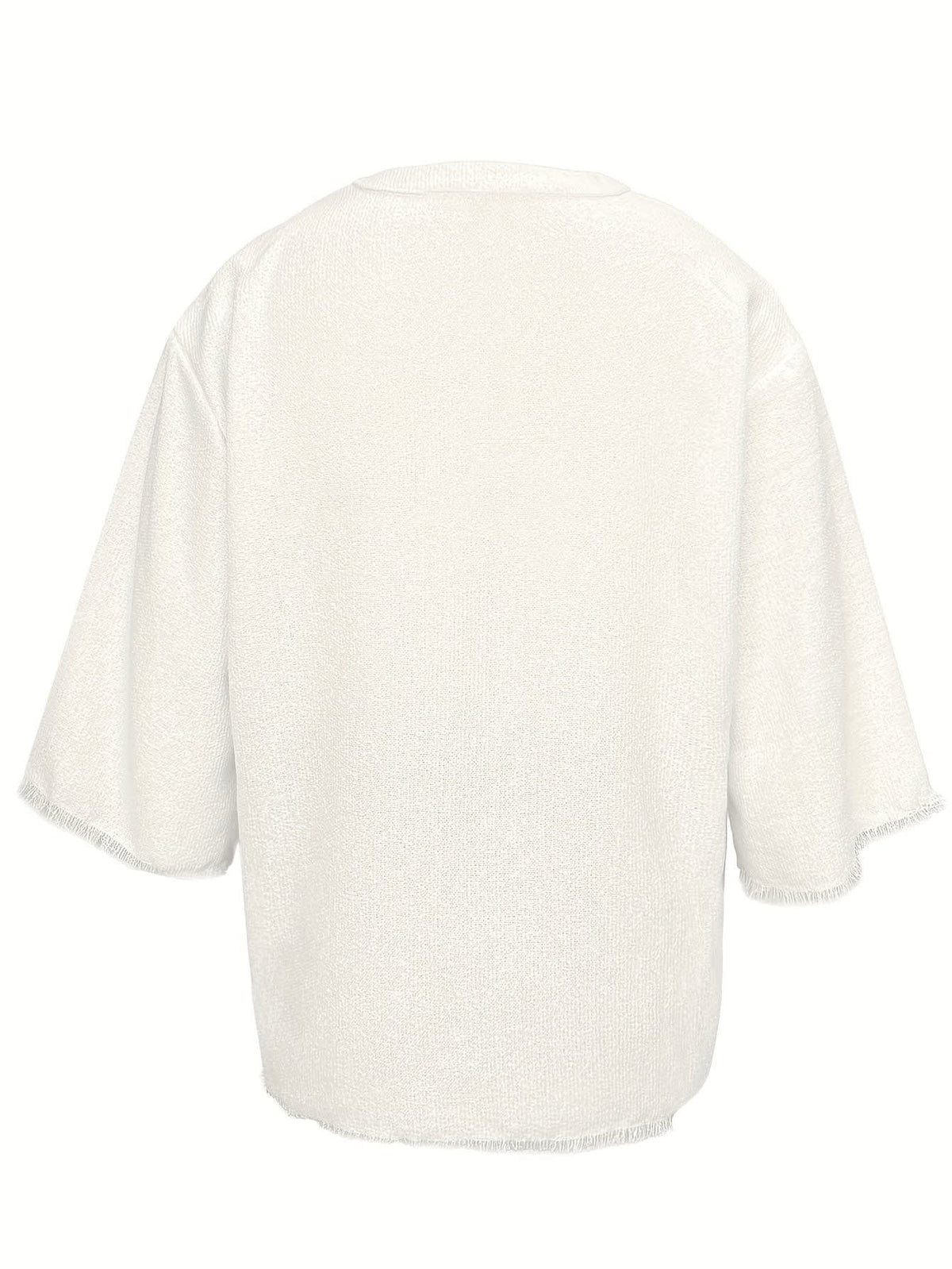Norris Lace Up V Neck Beach Shirt
