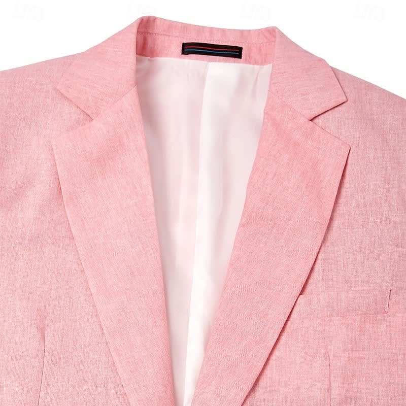 Fleming Pink Single Breasted Blazer_3