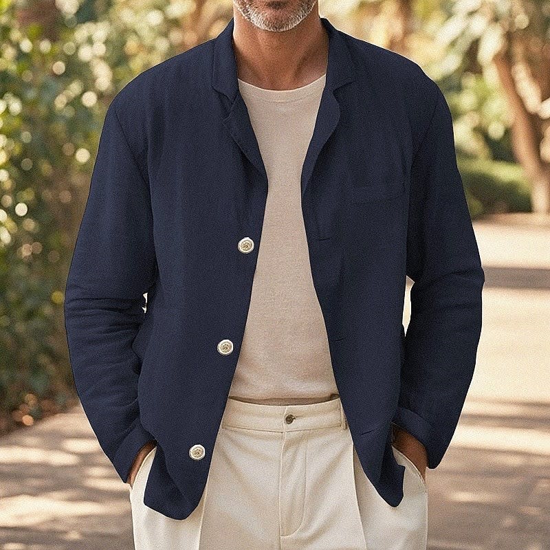 Ewan Relaxed Fit Notch Lapel Blazer