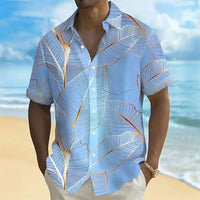 Guy Leaf Print Short Sleeve Shirt