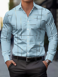 Muir Line Print Long Sleeve Shirt