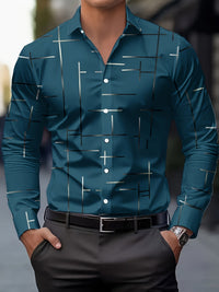 Muir Line Print Long Sleeve Shirt