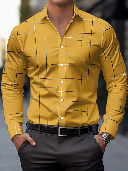 Muir Line Print Long Sleeve Shirt_6