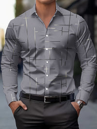 Muir Line Print Long Sleeve Shirt