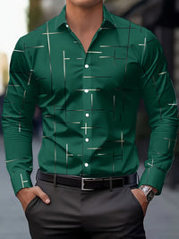 Muir Line Print Long Sleeve Shirt