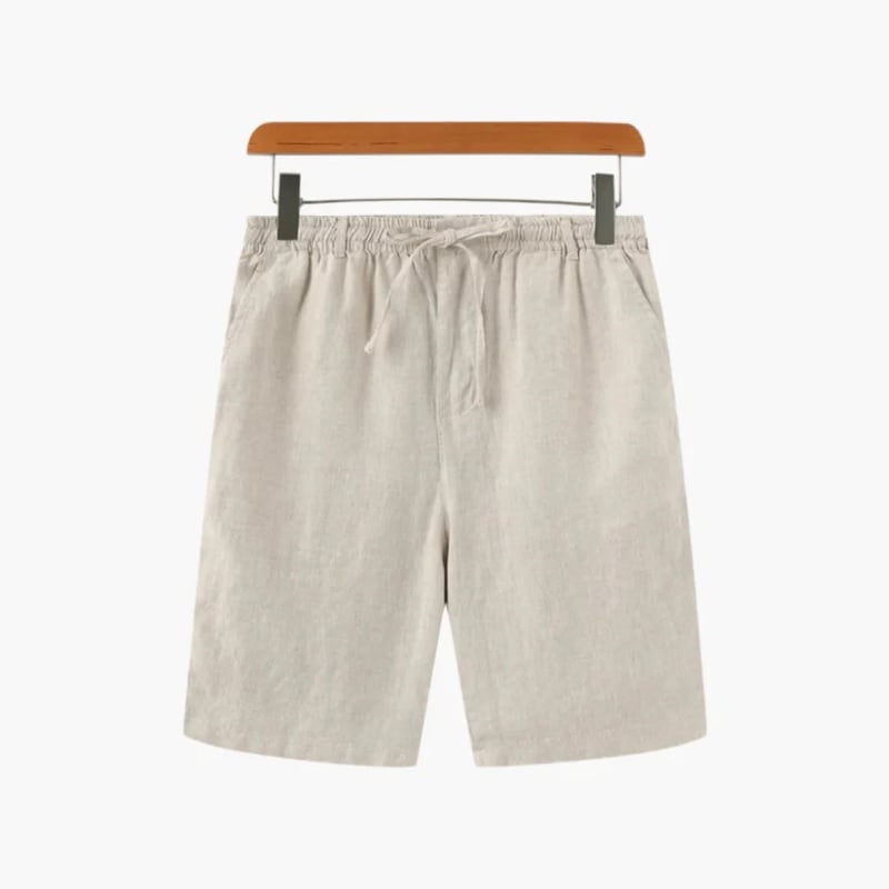 Reid Drawstring Linen Shorts_1