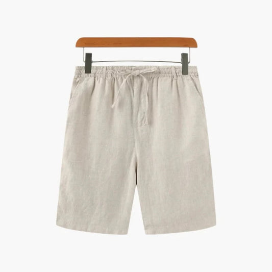 Reid Drawstring Linen Shorts_1