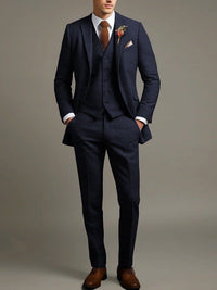 Terrence Flecked Weave Three Piece Suit
