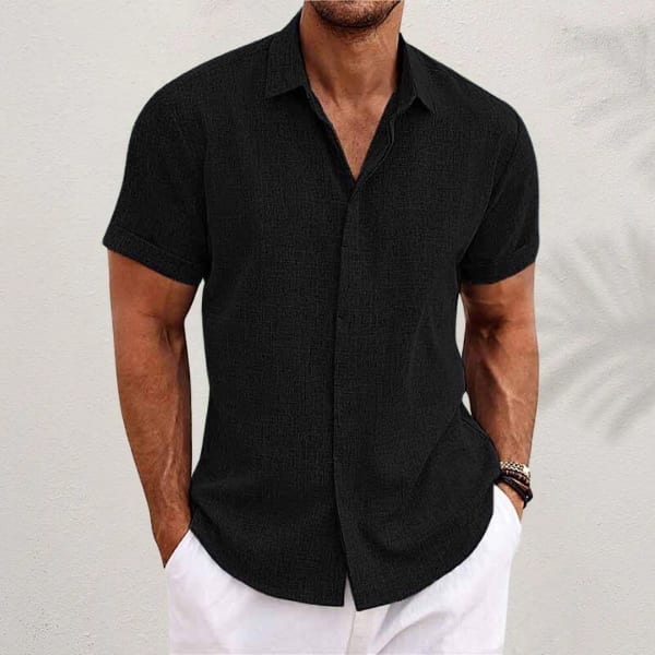 Harold Textured Weave Short Sleeve Shirt