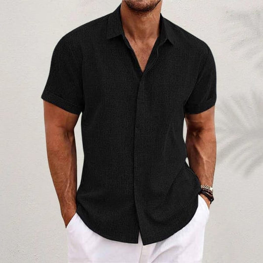 Harold Textured Weave Short Sleeve Shirt_1
