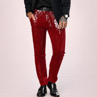 Oswin Sequin Straight Leg Trousers