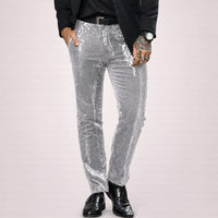 Oswin Sequin Straight Leg Trousers