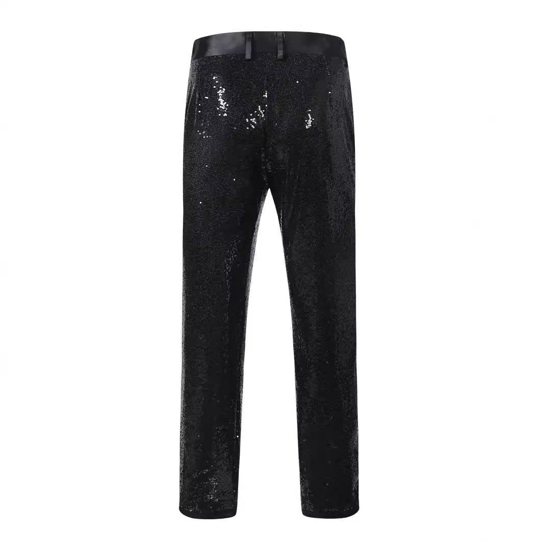 Oswin Sequin Straight Leg Trousers