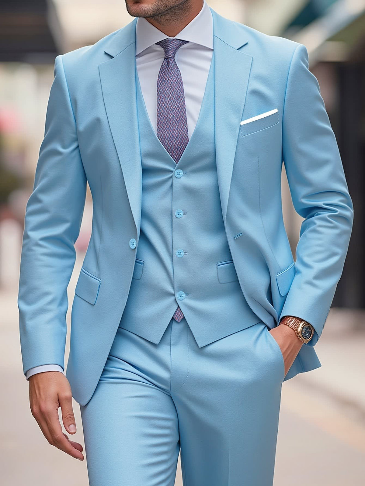 Marsden Slim Fit Three Piece Suit