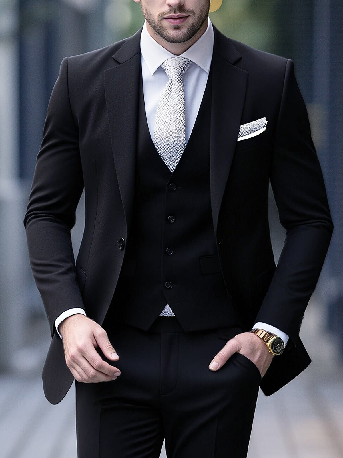 Marsden Slim Fit Three Piece Suit