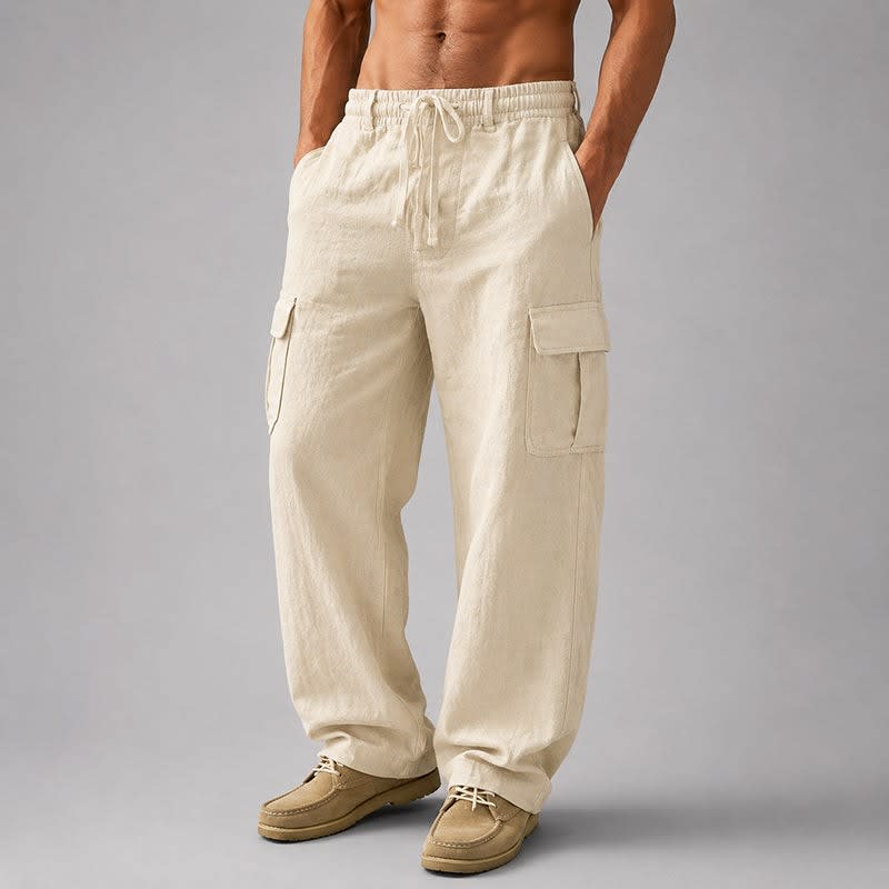 Marlon Linen Blend Cargo Pants