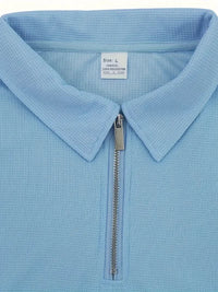 Rex Waffle Texture Zip Polo and Shorts Set