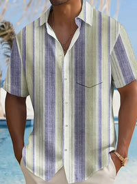 Bruno Vertical Stripe Short Sleeve Shirt
