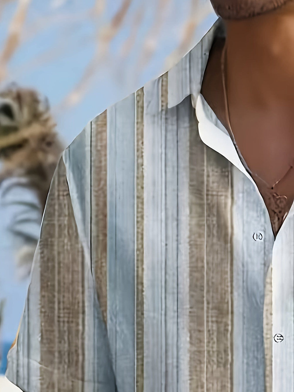 Bruno Vertical Stripe Short Sleeve Shirt