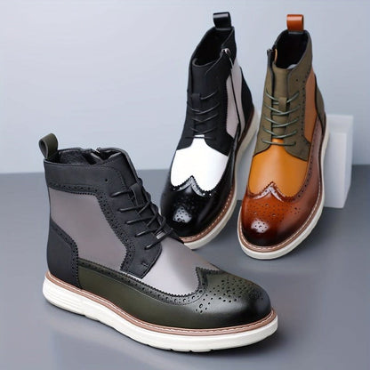 Norbert Wing Tip Brogue Ankle Boots_2