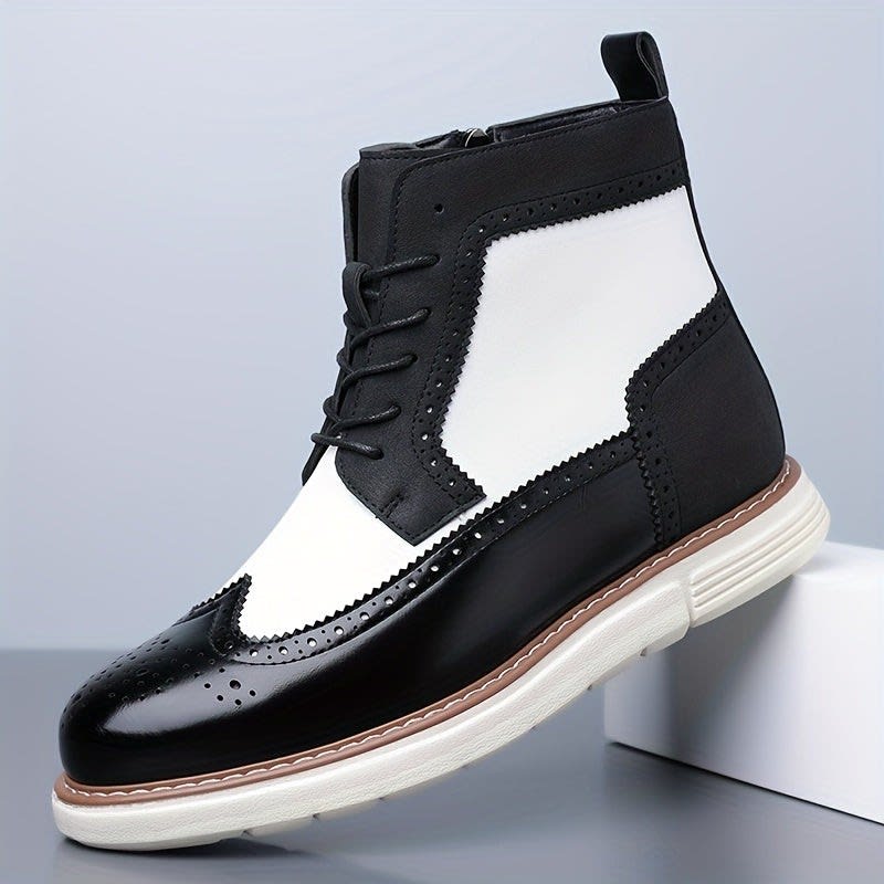 Norbert Wing Tip Brogue Ankle Boots