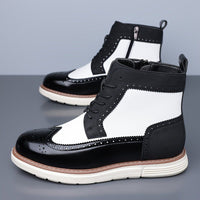 Norbert Wing Tip Brogue Ankle Boots