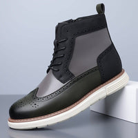 Norbert Wing Tip Brogue Ankle Boots
