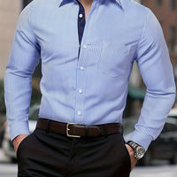 Madigan Striped Long Sleeve Button Up Shirt