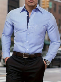 Madigan Striped Long Sleeve Button Up Shirt