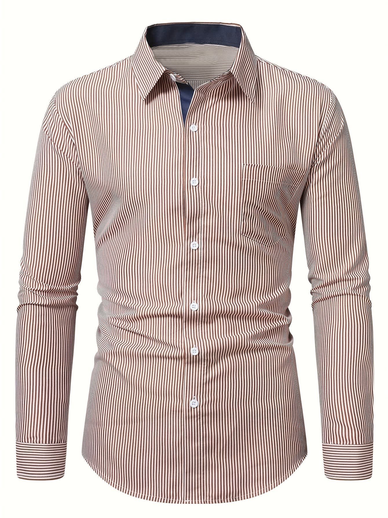 Madigan Striped Long Sleeve Button Up Shirt_6