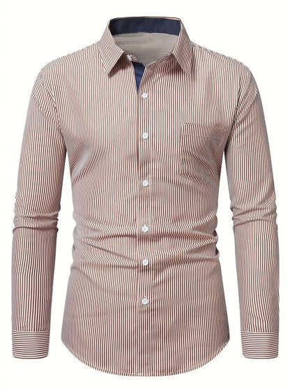 Madigan Striped Long Sleeve Button Up Shirt_6