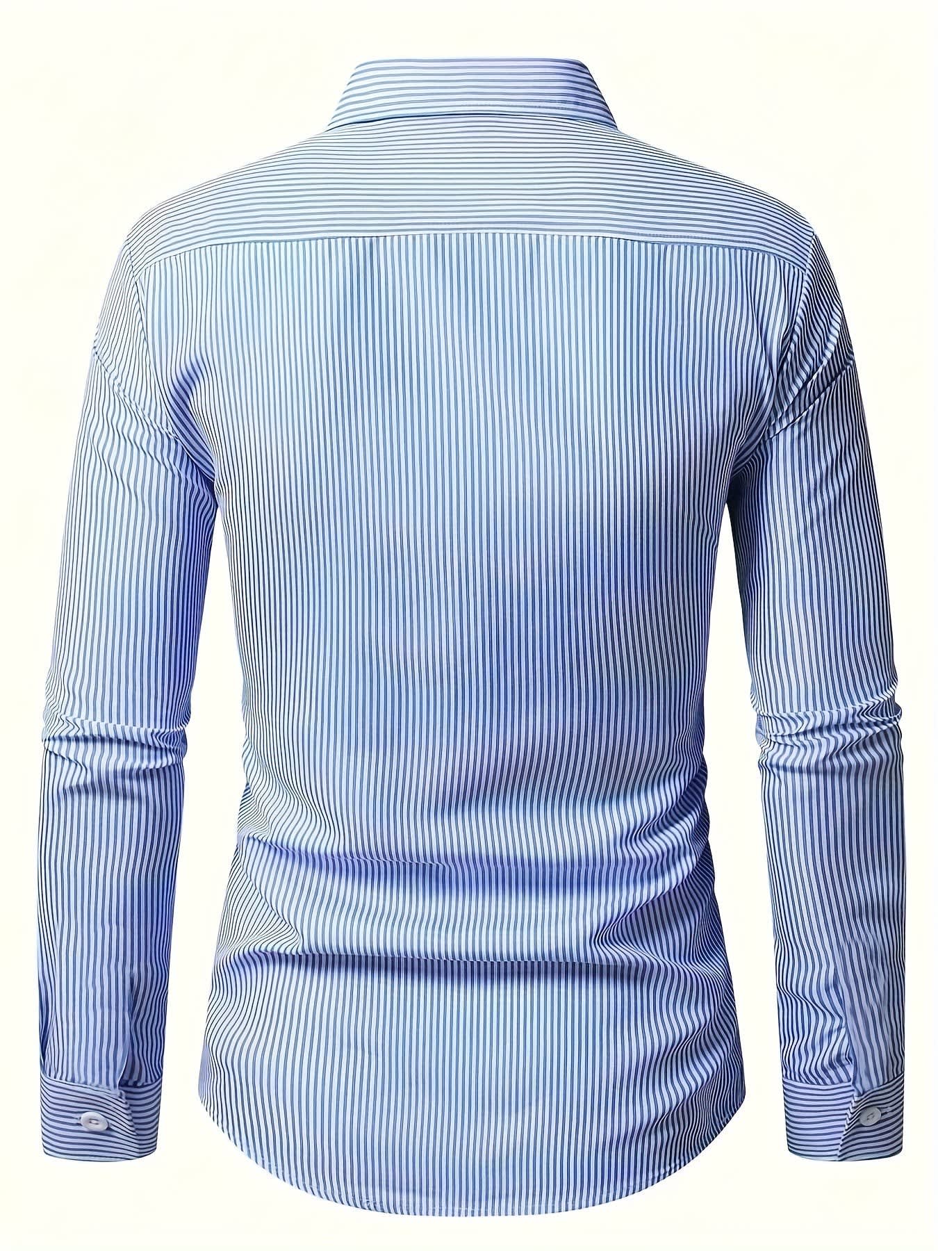 Madigan Striped Long Sleeve Button Up Shirt_7