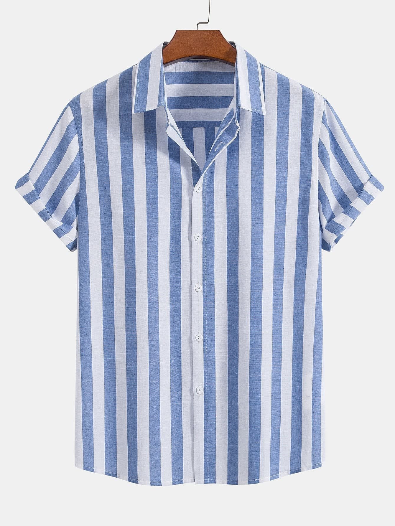 Weston Wide Stripe Camp Shirt and Pant Set_6