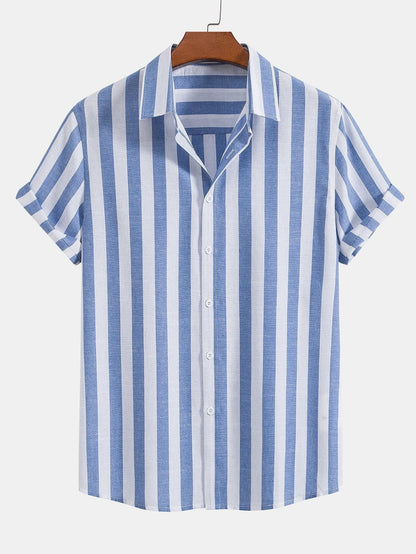 Weston Wide Stripe Camp Shirt and Pant Set_6