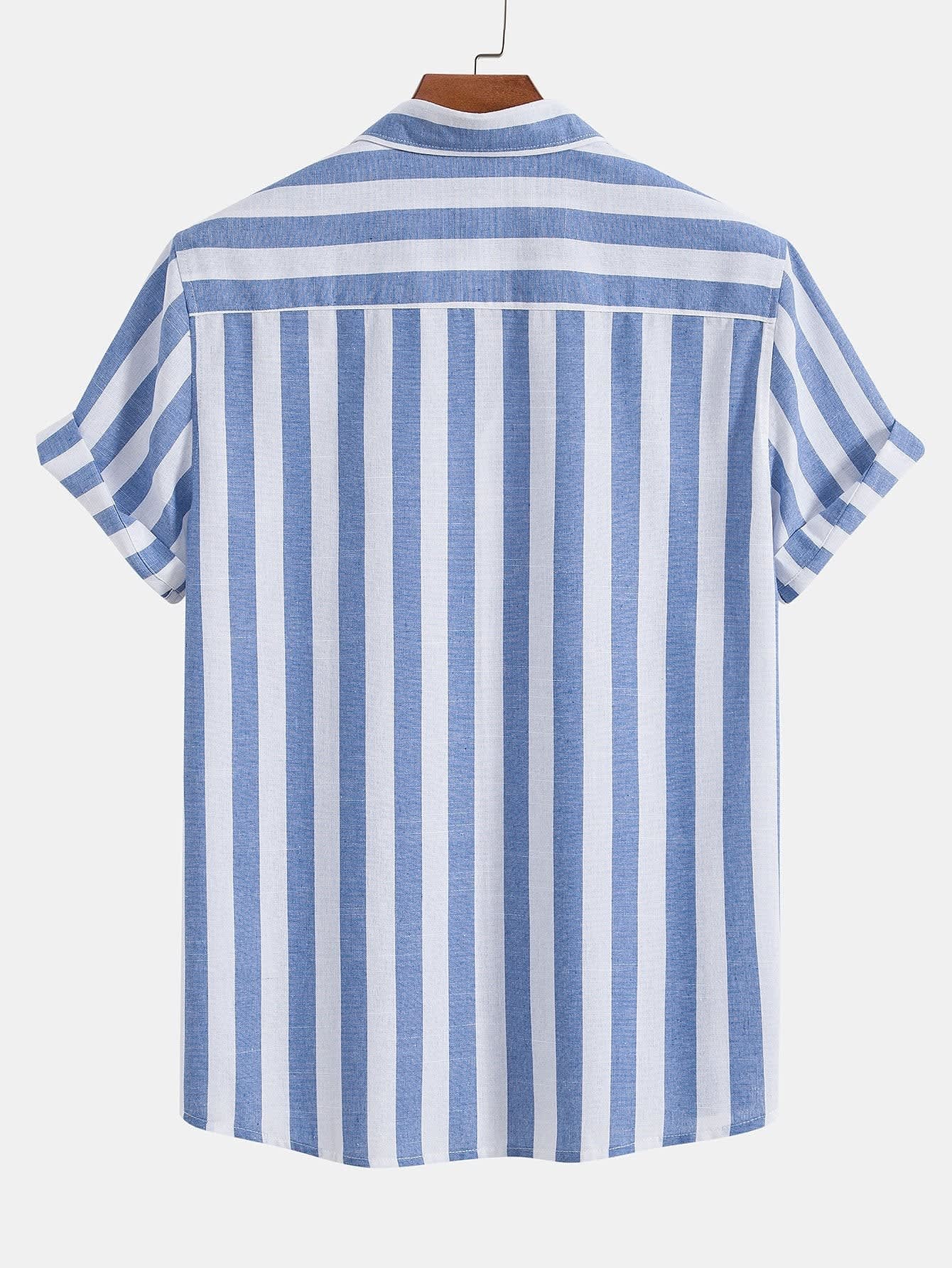Weston Wide Stripe Camp Shirt and Pant Set_7