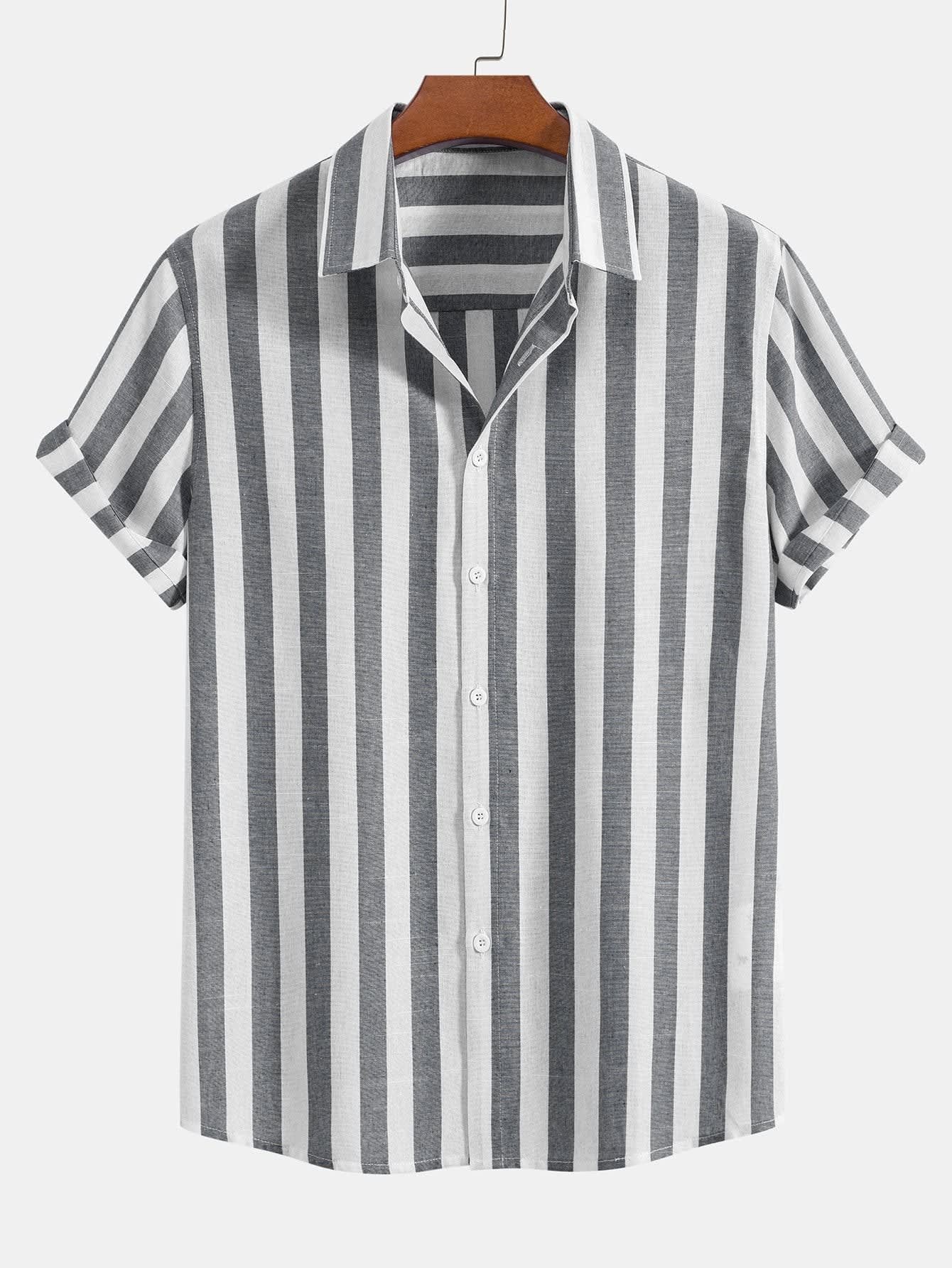 Weston Wide Stripe Camp Shirt and Pant Set_8