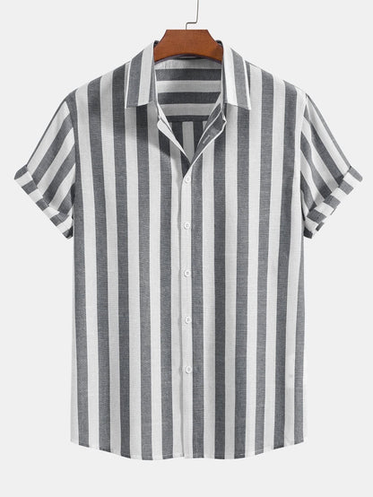 Weston Wide Stripe Camp Shirt and Pant Set_8
