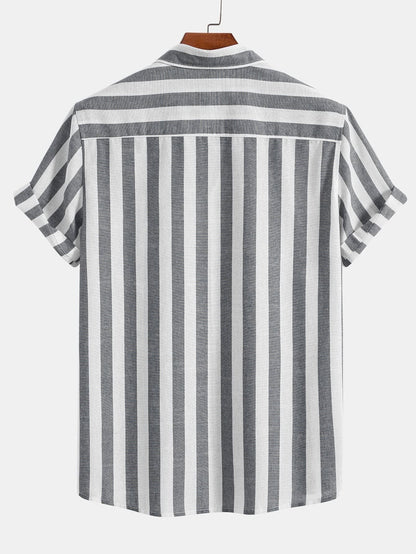 Weston Wide Stripe Camp Shirt and Pant Set_9