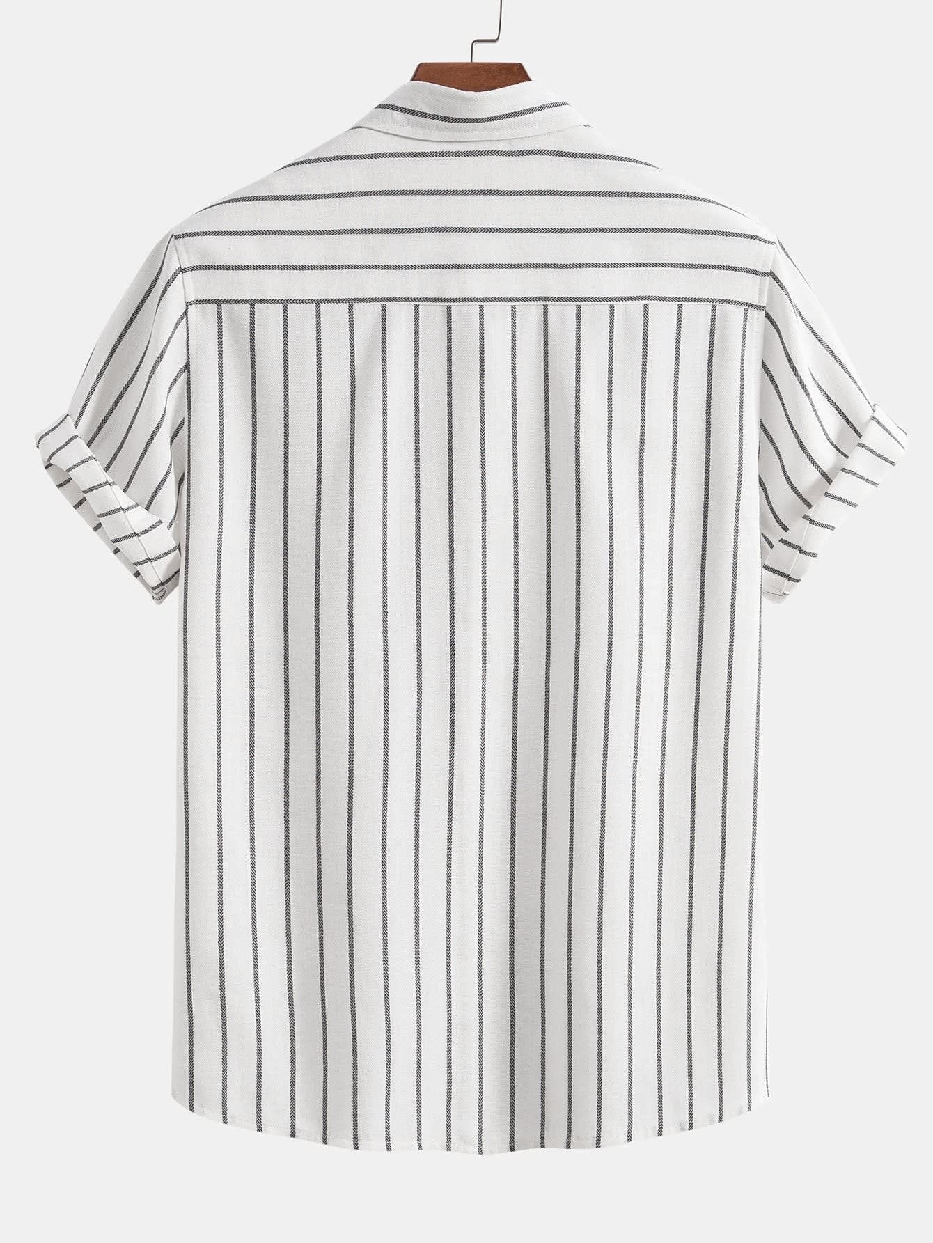 Jasper Striped Camp Collar Shirt and Pant Set_10