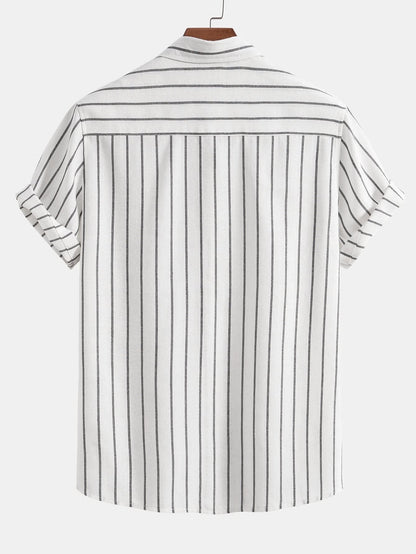 Jasper Striped Camp Collar Shirt and Pant Set_10