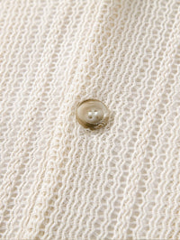 Jules Textured Knit Camp Shirt and Trousers Set