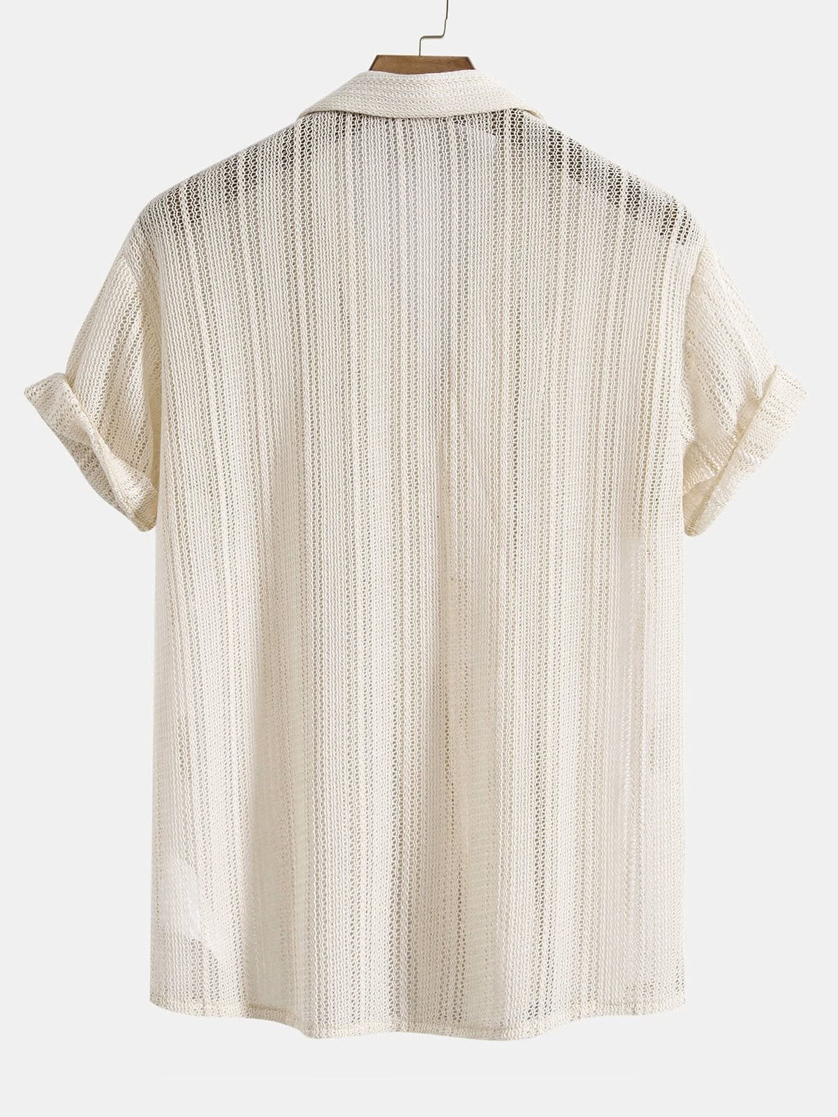 Jules Textured Knit Camp Shirt and Trousers Set_6