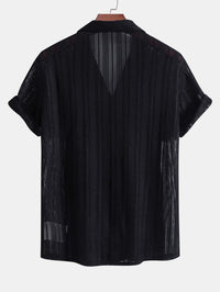 Jules Textured Knit Camp Shirt and Trousers Set