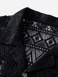 Laird Open Knit Camp Shirt and Trousers Set