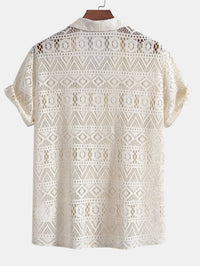Laird Open Knit Camp Shirt and Trousers Set