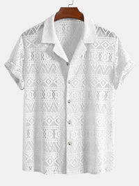 Laird Open Knit Camp Shirt and Trousers Set